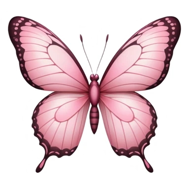 Pink butterfly sticker