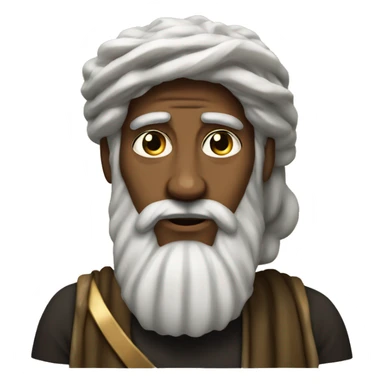 Solomon the biblical prophet European appearance sticker