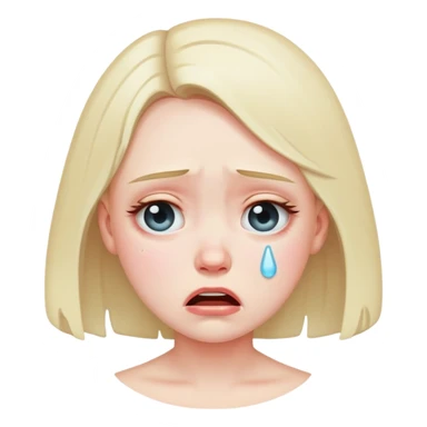 Crying girls sticker