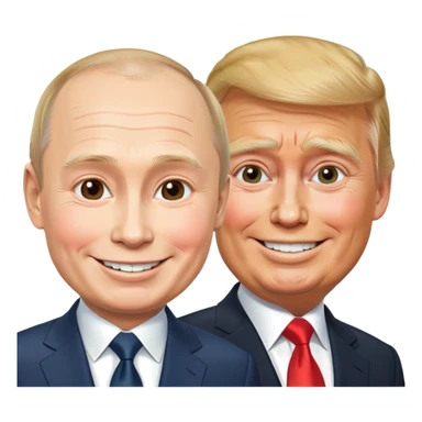 Trump and Putin sticker