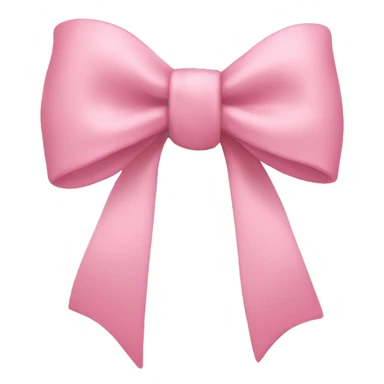 light pink bow on light pink bow sticker