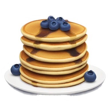 Blueberry stacked pancakes sticker