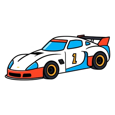 Race car sticker