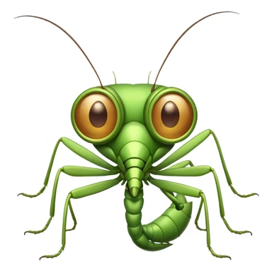 mantis with a monocle  sticker