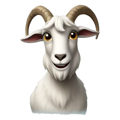 Billy goat with his arms crossed sticker