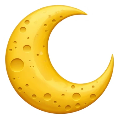 Crescent moon sticker