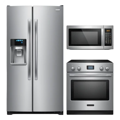 refrigerator, microwave, and dishwasher sticker