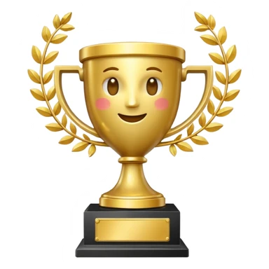 A dancing trophy  sticker