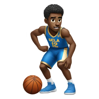 UCLA basketball player sticker