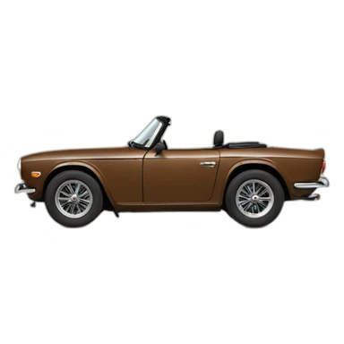 Triumph TR6 brown sticker