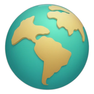 globe with map pin sticker