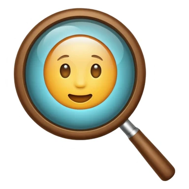 magnifying glass bright sticker