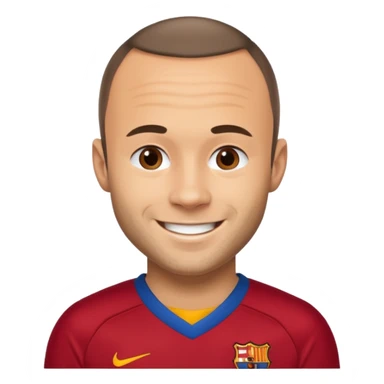 Iniesta football player sticker