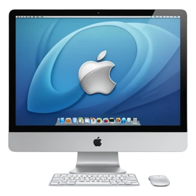 an Apple iMac sticker