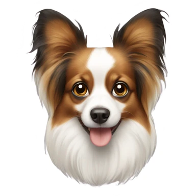 Papillon dog sticker