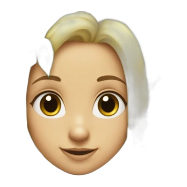 elf-girl-with-half-blonde-half-green-hair sticker