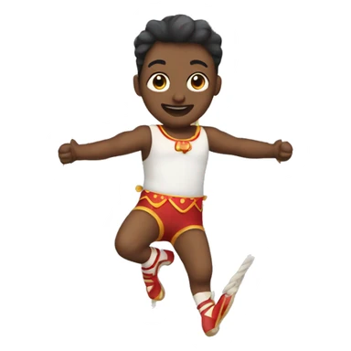 Circus trapeze sticker