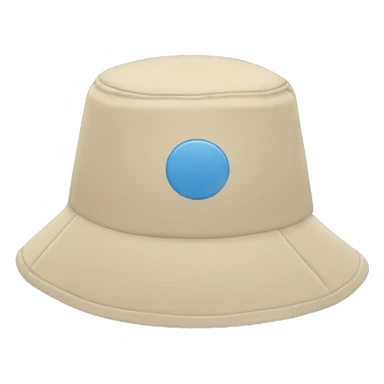 bucket hat blue sticker