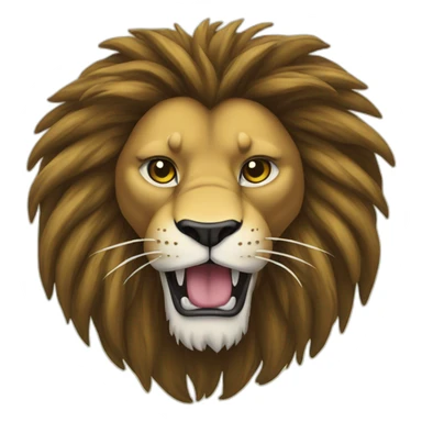 rasta lion with claw giving like sticker