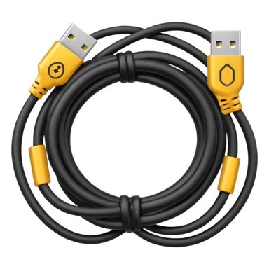 Tangled Cables sticker