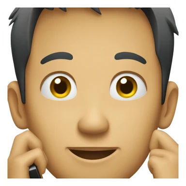 a asian boy with a phone sticker