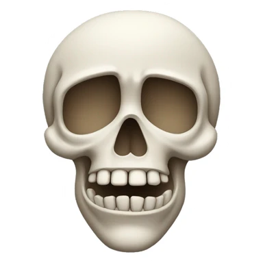 skull with raised eyebrow sticker