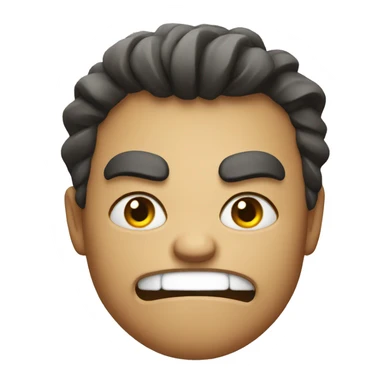 Angry smile  sticker