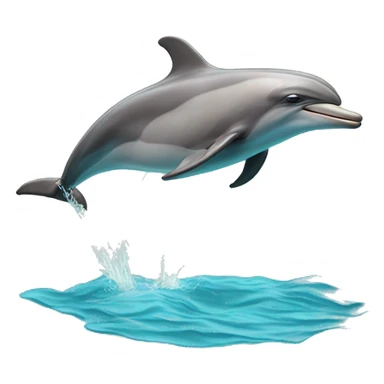 Dolphins jumping out of the water  sticker