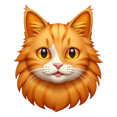 Emoji cat heat sticker