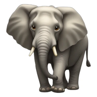 Écureuil sur éléphant sticker