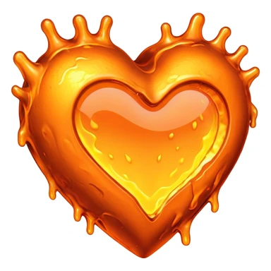 hot melting metal heart shape sticker