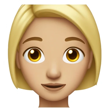 blonde girl freckles sticker