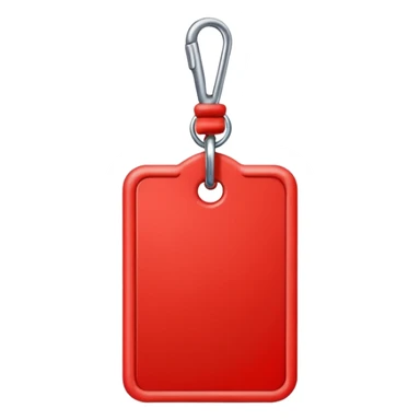 Tag vermelha sticker