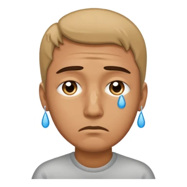 The sad man full body ultra realistic sticker