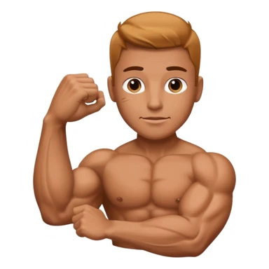 Arm with muscle and manicured hand sticker