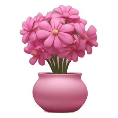 pink flower still life art sticker