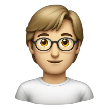 Steve jobs young sticker