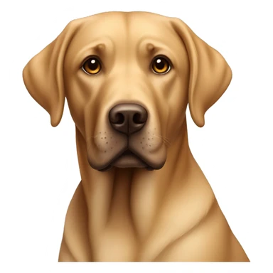  Brauner Labrador mit Knochen im Mund  sticker