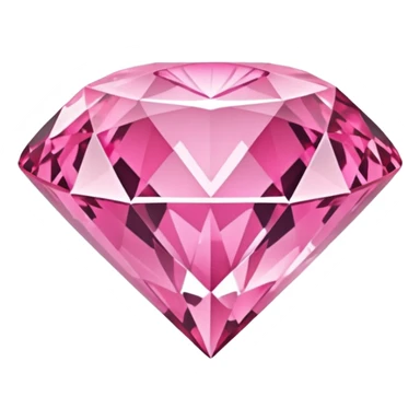 Create an emoji of a beautiful pink diamond that can be used in WhatsApp  sticker