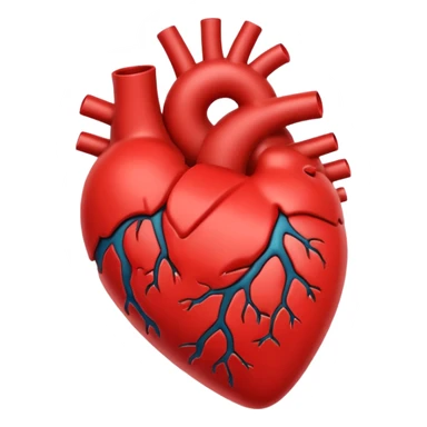 red beating heart symbolizing love sticker