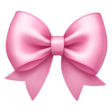 light pink ribbon bow sticker