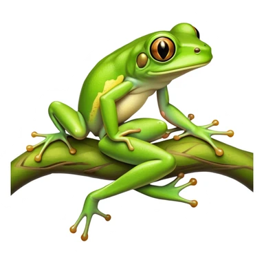 green tree frog sticker