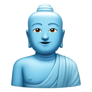 light blue budha sticker