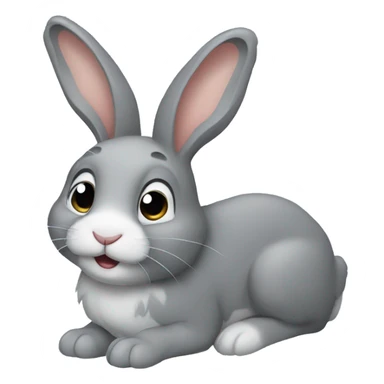 Gray Rabbit named Max  sticker