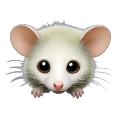 Lichen opossum sticker