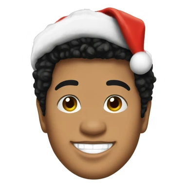 bruno mars with santa hat sticker