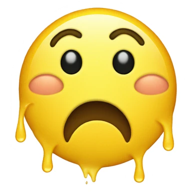 A loving yellow smiley face with crying eyes sticker