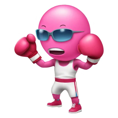 Bubblegum wearing boxing gloves sticker
