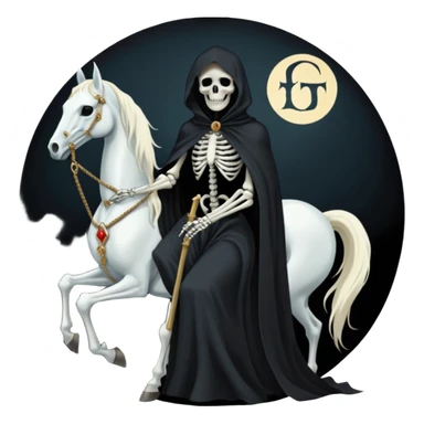 The death tarot card sticker