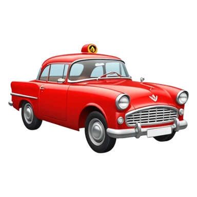 Машина, плимут фьюри 1958 года sticker